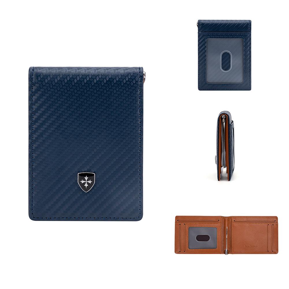 Мужская карточница Новая из углеродного волокна RFID тонкая многокарточная многофункциональная для удостоверений, антимагнитный чехол для карт