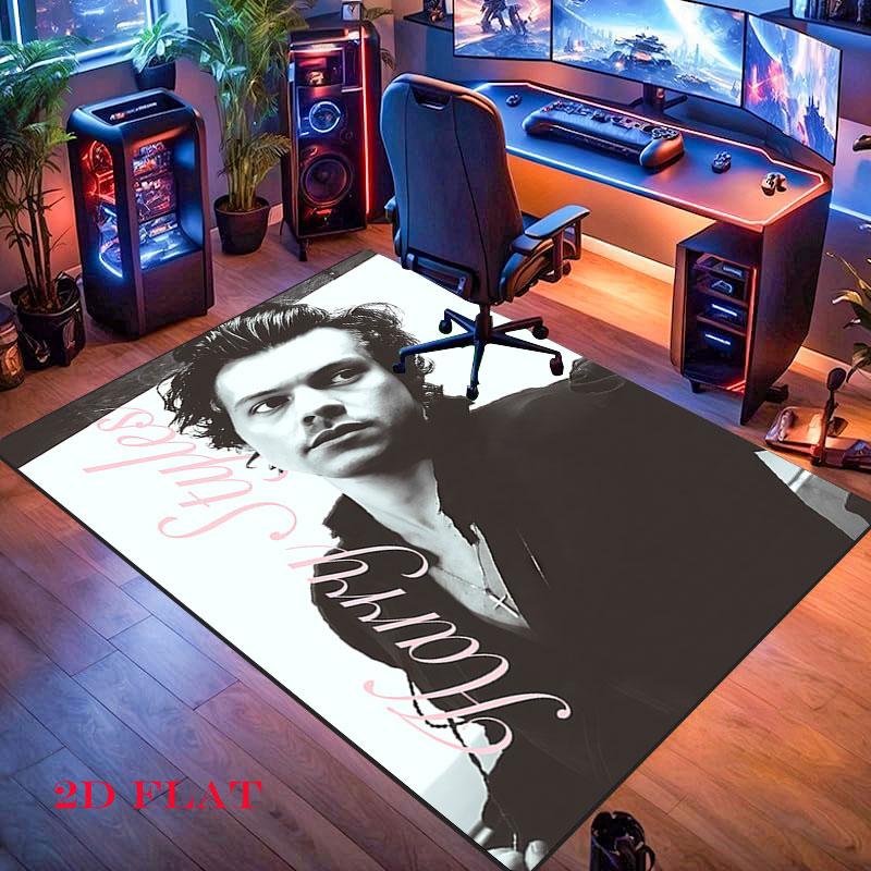 Harry Styles Carpet Rug for Living Room Bedroom Home Sofa Decoration,Kids play Nonslip Floor Mat