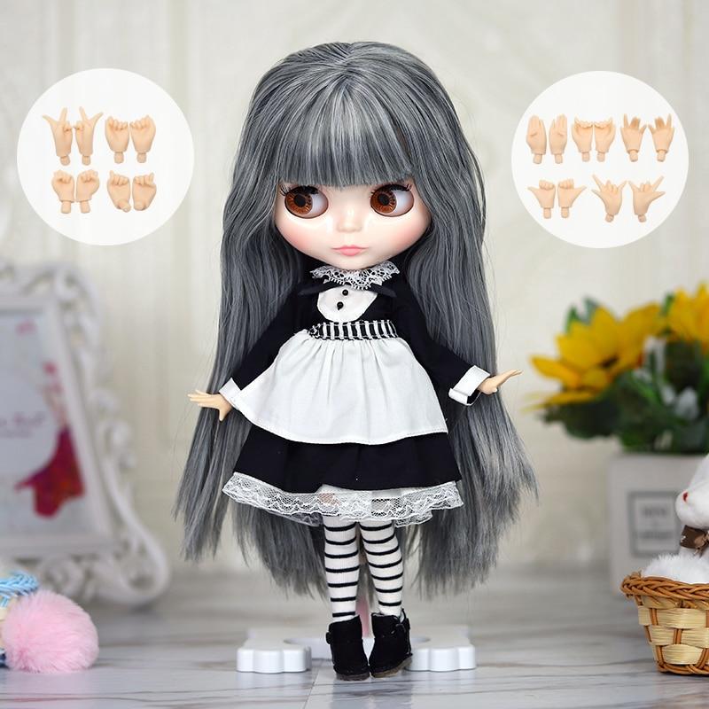 Кукла ICY DBS Blyth 1/6, аниме-кукла, шарнирное тело, белая кожа, глянцевое лицо, специальный комплект с одеждой, обувью и руками, 30 см, игрушка BJD