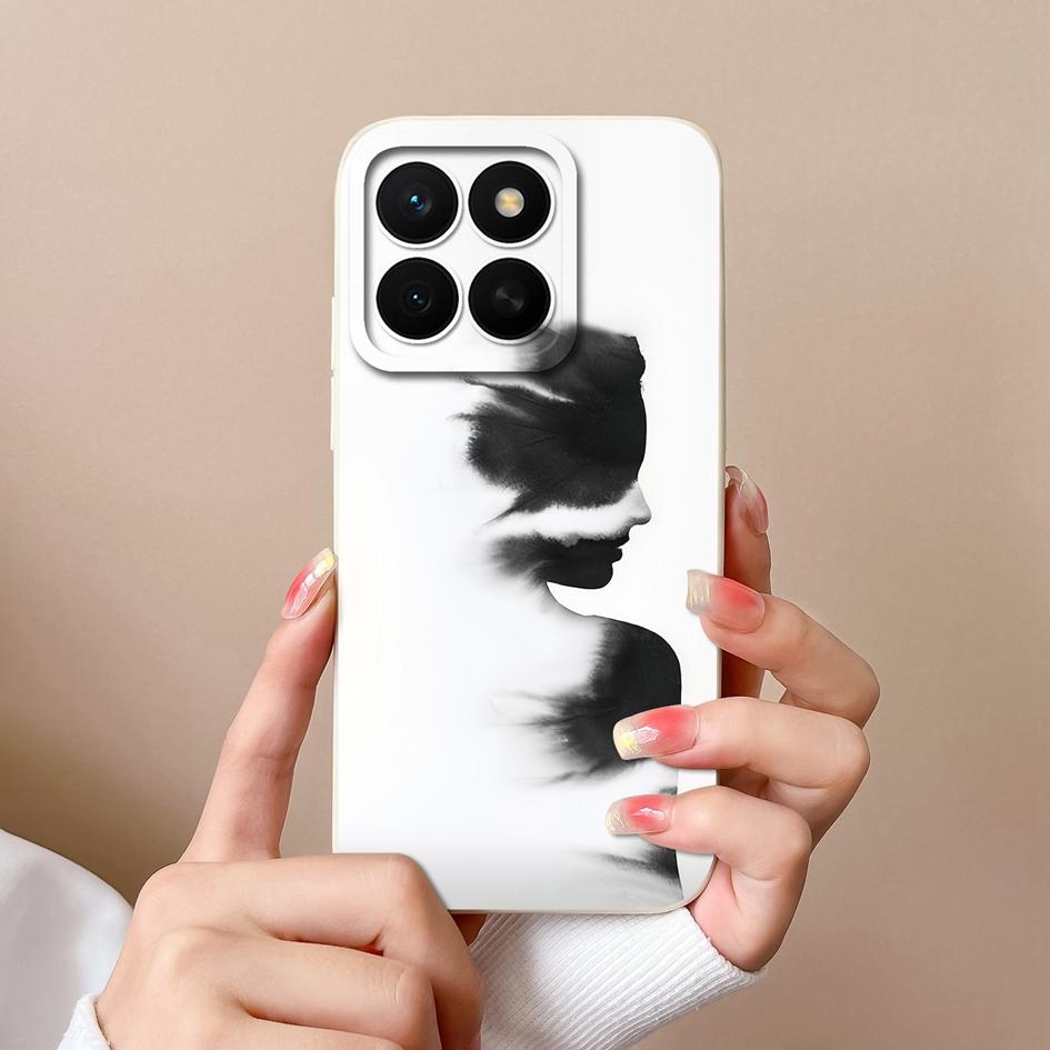 Чехол для Huawei Honor X8c 7S 10i 20 20e 30 30S 50 50SE 60SE 70 Lite Pro Plus симпатичный красочный цветочный жидкий силиконовый противоскользящий корпус для Huawei Shell