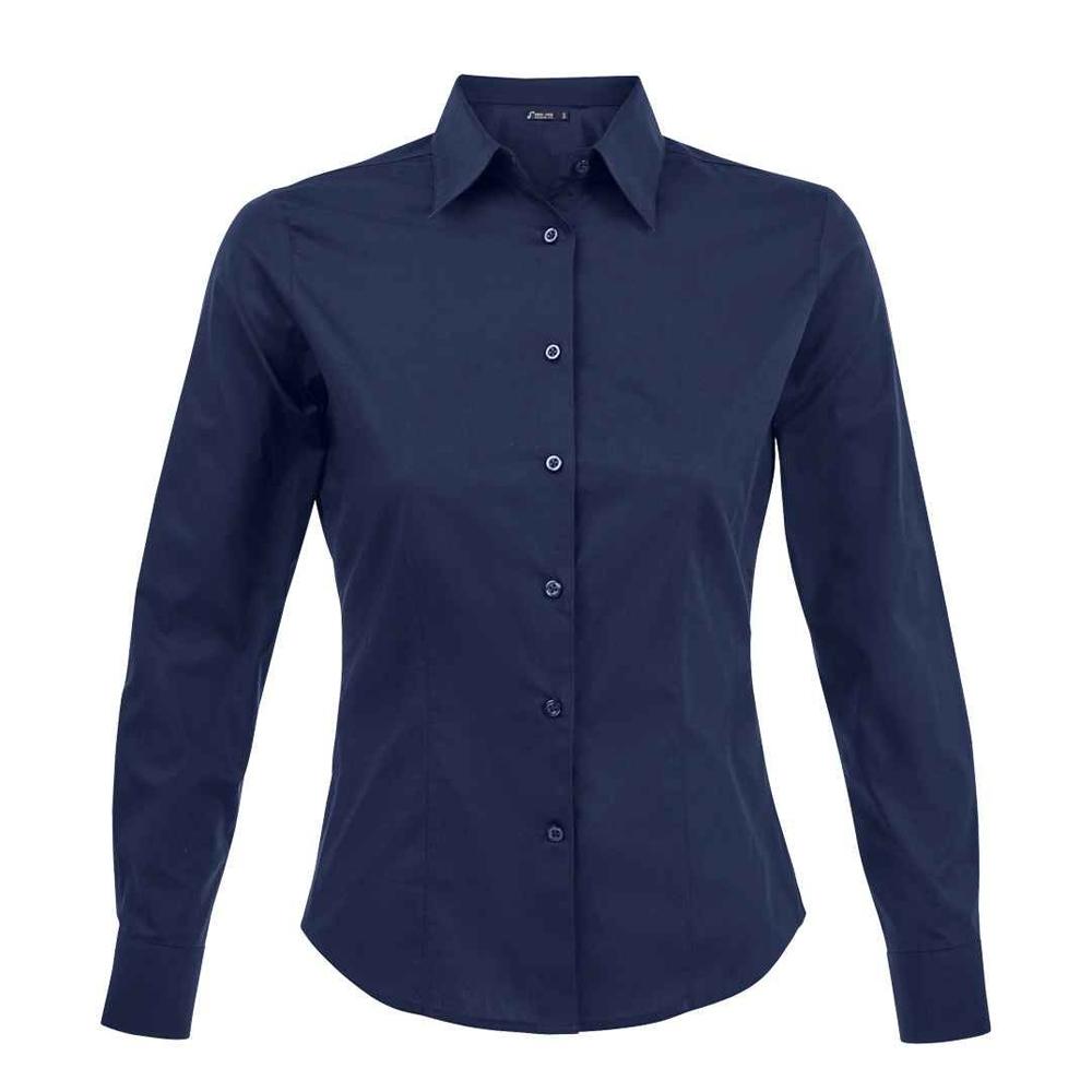Womens/Ladies Eden Stretch Long-Sleeved Business Shirt
