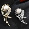 Angel Wings Pearl High-End Temperament Brooch Simple Atmosphere Retro Suit Corsage Coat Versatile Pin