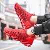 2025 Summer New Men's Trendy Shoes, Fish Scale Blade Fashion Running Shoes, Flying Woven Breathable Large Size Sports Men's Shoes