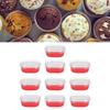 100PCS Aluminum Foil+PET Baking Cups 68ml Cake Cup Molds Cake Cups  Dessert Catering Party Serving