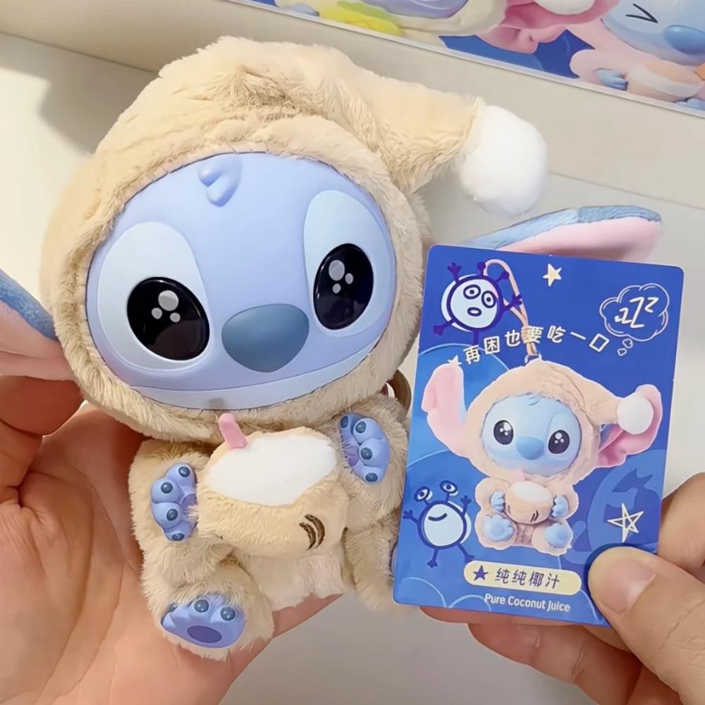 Оригинальный Miniso Disney Стич Серия «Съешь что-нибудь перед сном» Виниловый Блайнд Бокс Сумка Подвеска Милая Кукла Мистери Бокс Игрушка Подарок для Взрослого