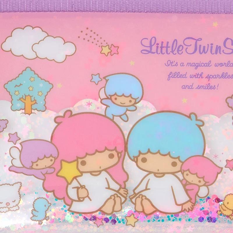 Sanrio Little Twin Stars Мини-кошелек с пайетками ( розовый ) Япония НОВИНКА