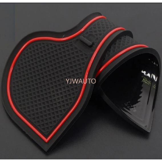 Door Slot Mat for Toyota CAMRY 2014-2017 Gate Groove Cushion Car Door Rubber Cup Holder Mats Anti-slip Carpets Position