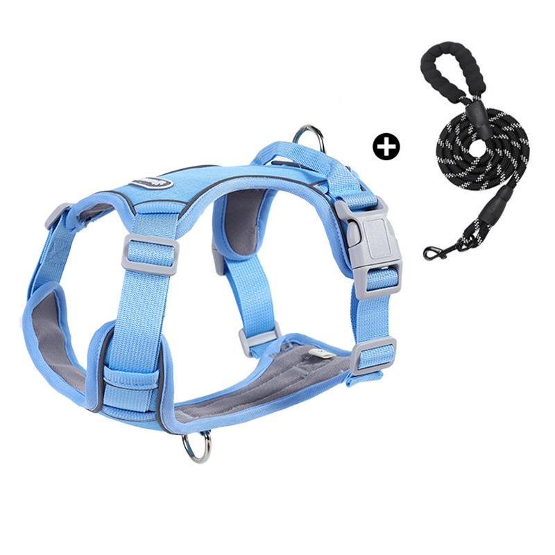 Взрывозащищенный поводок для крупной собаки I-образная шлейка Регулируемая удобная шлейка Поводок для выгула собаки