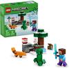 Конструктор LEGO Minecraft Приключение Стива с тигром Строительный набор Образовательная игрушка для детей от 6 до 9 лет 21583