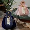 Pu Leather candy bags With Pearls Leather Gift Bag Luxury Gift Flannel Bag  For Baby Shower