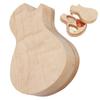 Guitar Pick Box Maple Solid Wood 3 Picks Guitarist Gifts Musical Instrument Accessories