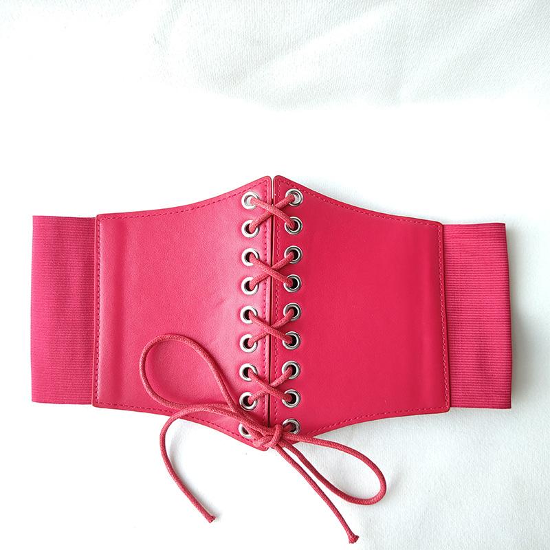 Женский эластичный пояс на талию Широкий кожаный пояс для ношения с платьем Женский пояс Черный пояс на талию Женский универсальный модный пояс