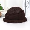 Summer Artistic Painter Berets Hat Curled Edge Circle Top Straw Hat 2026 Top Hat  Sun Basin Hat