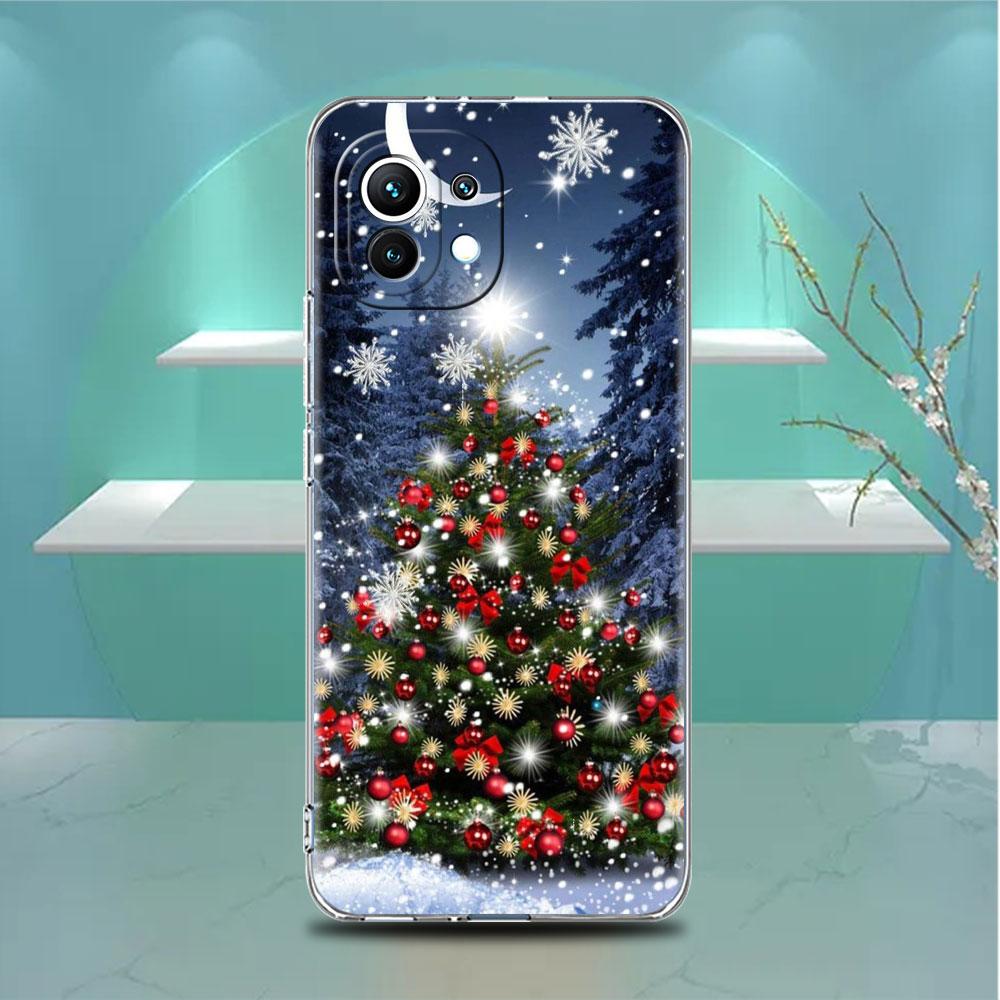 Прозрачный чехол со снежинкой и снегом для Xiaomi Mi Poco X3 NFC M3 Pro F3 F1 11 Lite 12 Note 10 11T 9T, прозрачный чехол для телефона