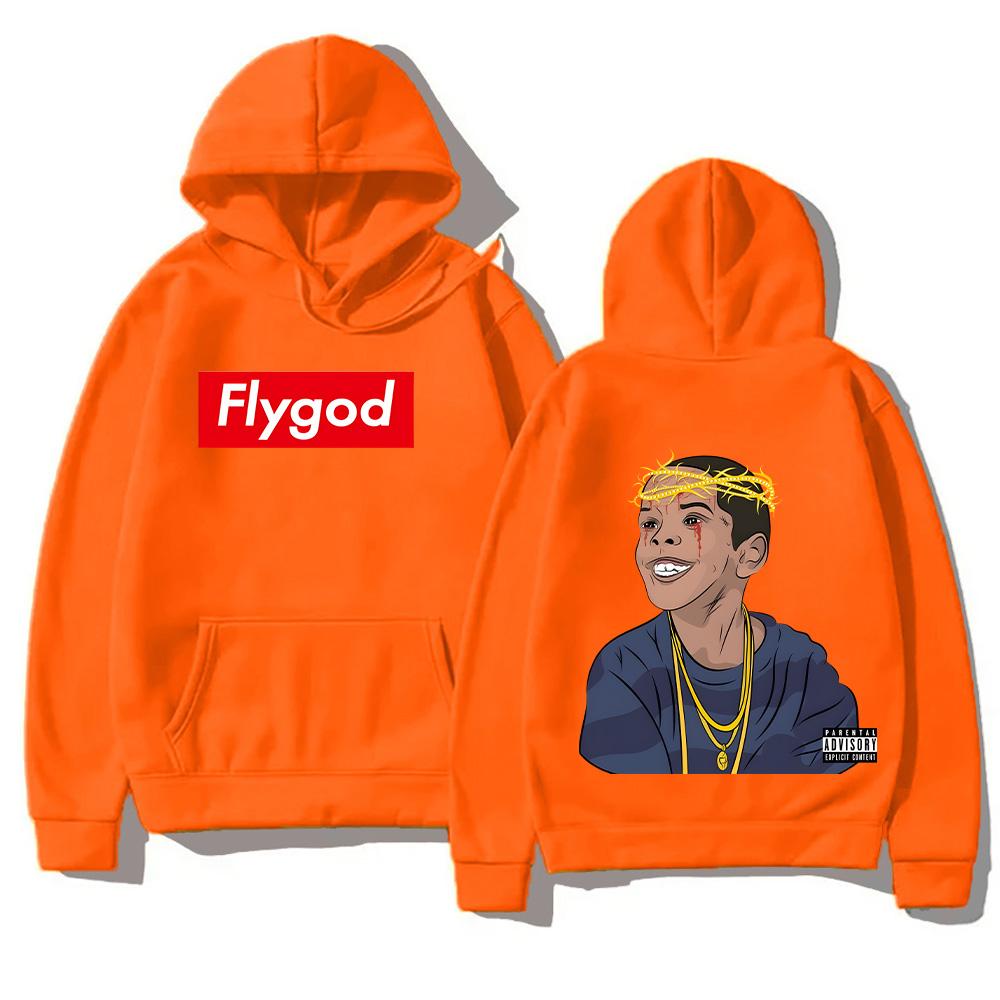 Поп-рэп-музыка Классика ретро-одежды Westside Gunn Flygod Толстовки с капюшоном Двусторонние толстовки с графическим принтом Унисекс Свободные свитера