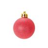 Boules De Noël - Chic - Rouge - Set De 6 - PVC - 5 Cm De Diamètre - Décoration De Fête