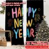 2D плоская печать 2 шт. NewYearJoy Светофильтрующие шикарные шторы Полиэстеровые шторы Уличные украшения Идеально для гостиной