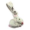 [P3266] — Белый серебряный кулон «Белый кролик»