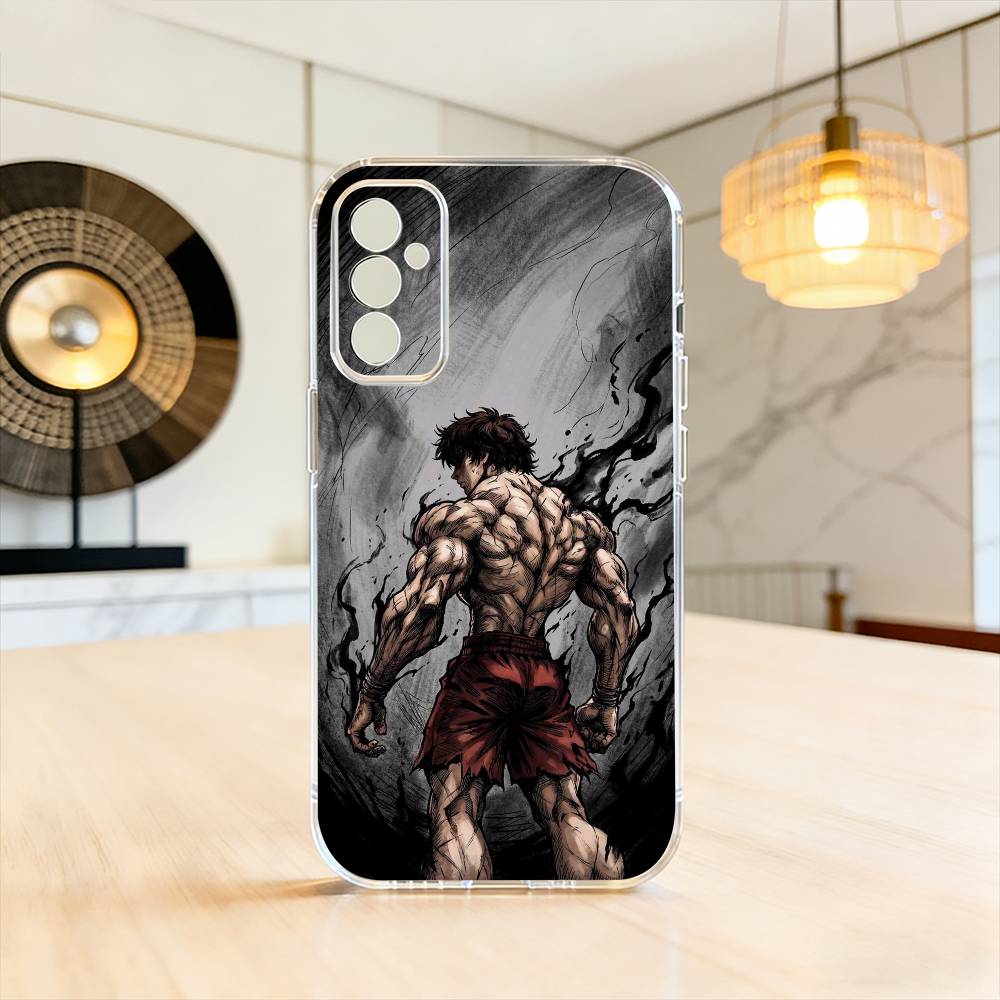 Hanma Baki Anime Phone Case For SamsungA10,12,20,21S,30,31,40,50,51,52,70,71 Transparent Cover