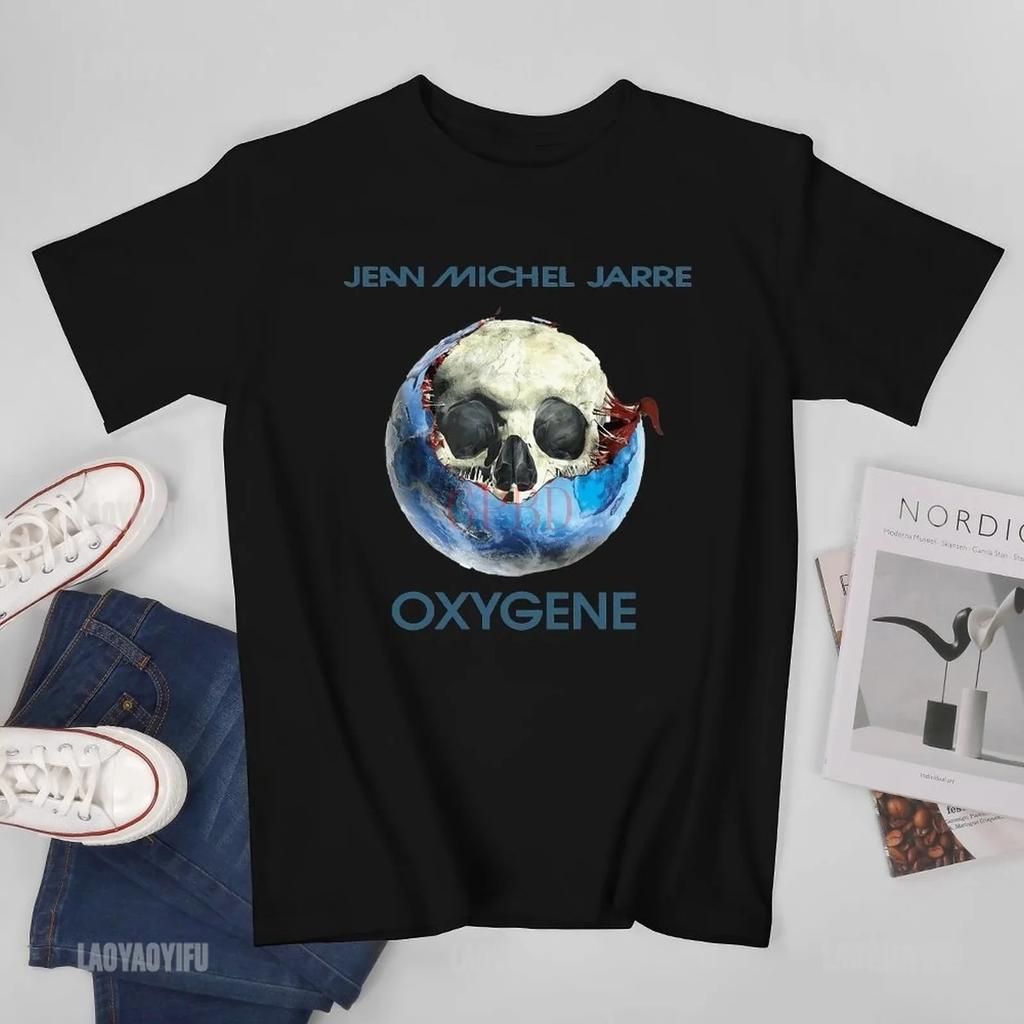 2025 Новый Модель JEAN MHEL JARRE Кислород Короткий Замша Круглый Вырез Футболка Повседневный Модный и Удобный Женский