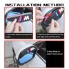BBKO9 2PCS Car Rearview Mirror Rain Eyebrow Side Snow Sun Visor For BMW M 1 3 4 5 6 7 Series X1 X3 X4 X5 G20 G38 F48 E36 E39