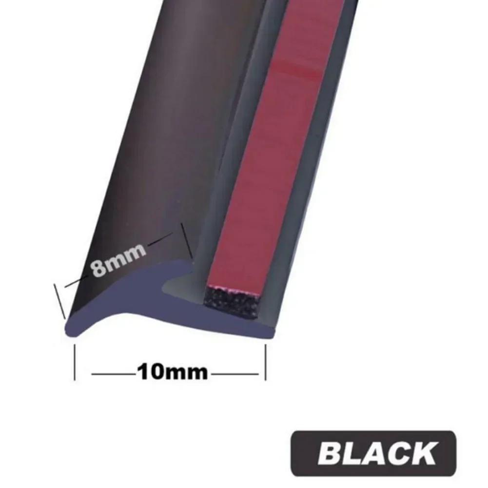 2M Car 8MMx10MM Rubber Sealing Strip Slanted T-Type Auto Door Seal Rubber Weatherstrip Edge Sealant For Car Accessory