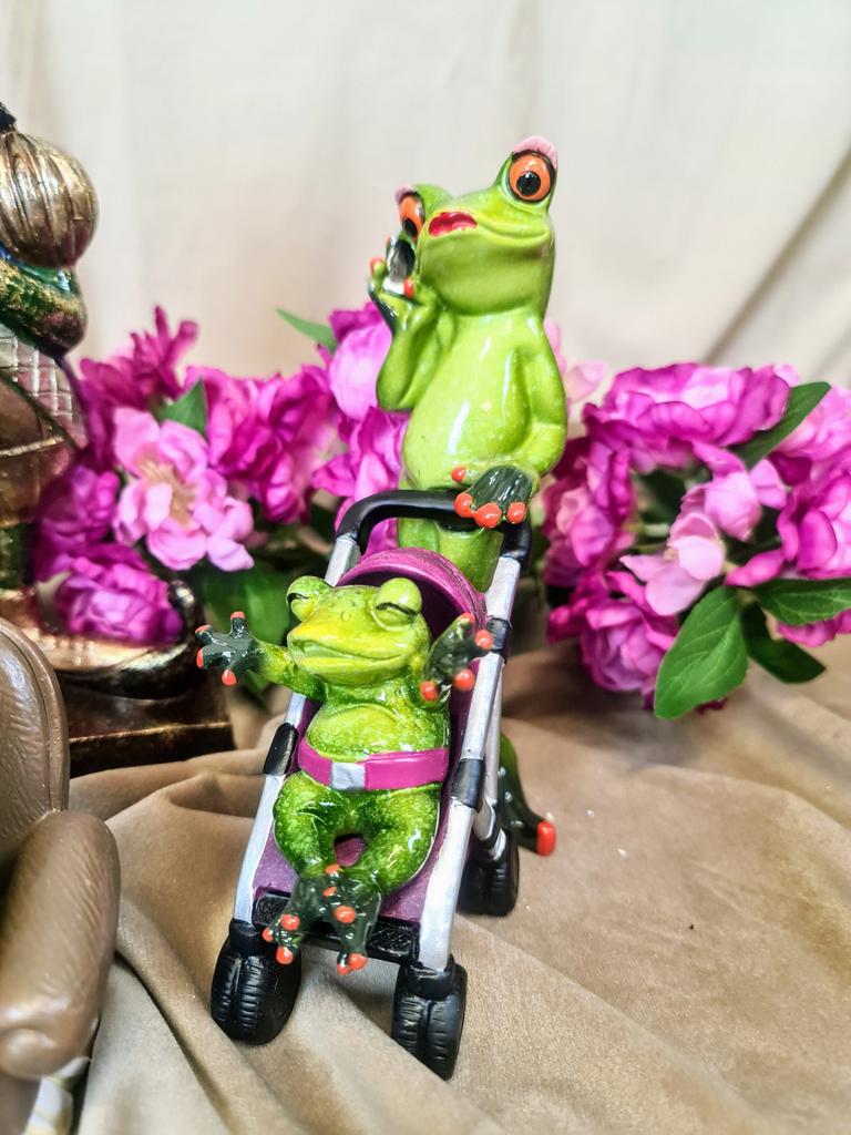 Frog with a Stroller
