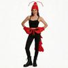 Halloween Costume Set: Red Lobster Headpiece Gloves Tail Cosplay Party Role Play Street Style