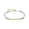 Bracelet - Luxenter - Vados - Argent 925 - Cristal Vert - Finition or Jaune 18k