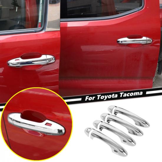 Car Side Door Handle Cover Trim For Toyota Tacoma 2016- Accessories Chrome