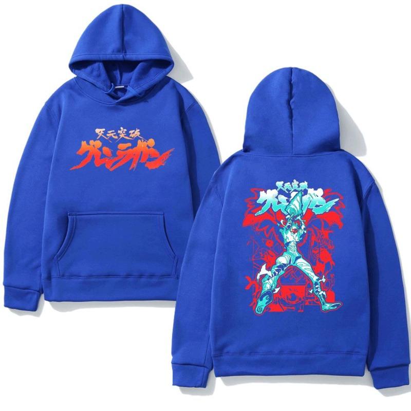 2026 Japan Manga Tengen Toppa Gurren Lagan Pullover Anime Hooded Fashion Autumn/Winter Large Sweatshirt