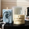 DIY Скульптура Черты Лица Силиконовая Форма для Свечей Глаза Уши Нос Рот Форма Гипсовые Формы для Поделок Материалы для Изготовления Ароматических Свечей