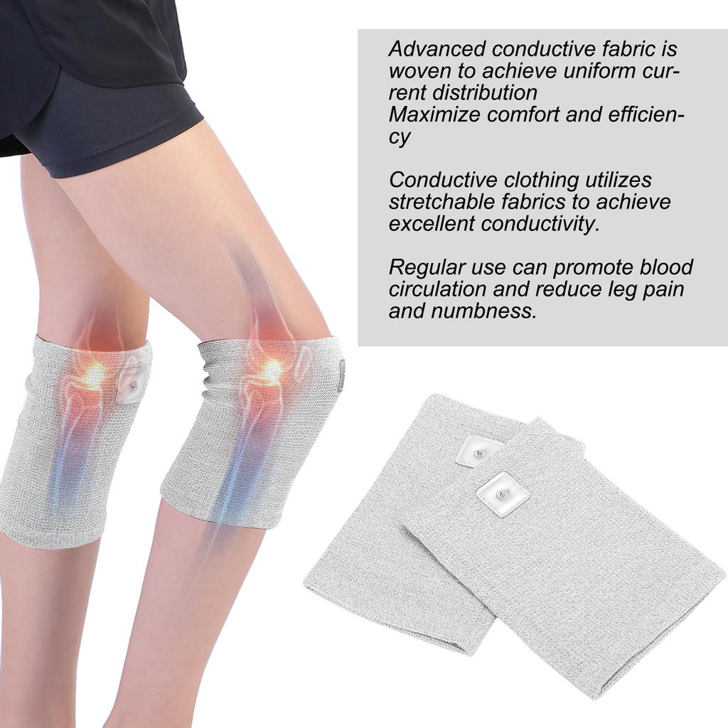 Электрод наколенник, проводящая наколенница из серебряного волокна, массажный импульсный электротерапевтический наколенник