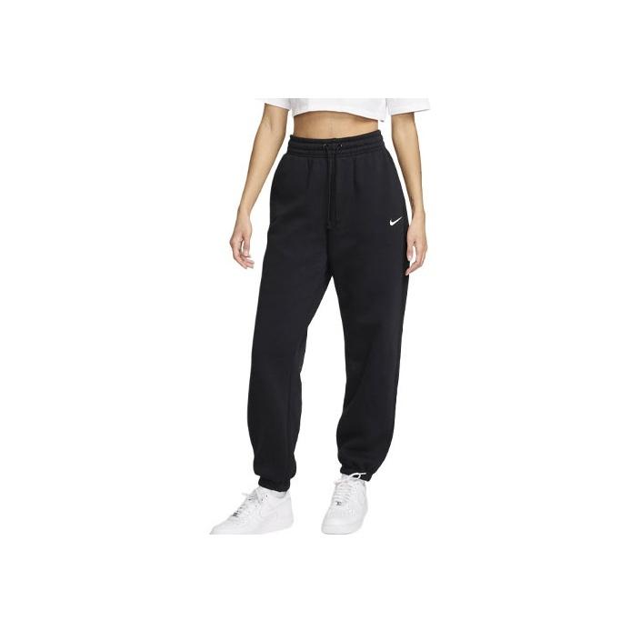 Nike Sportswear Phoenix Fleece Logo Embroidered Comfortable Cuffed Fleece Joggers Women Joggers Black FZ5996-010