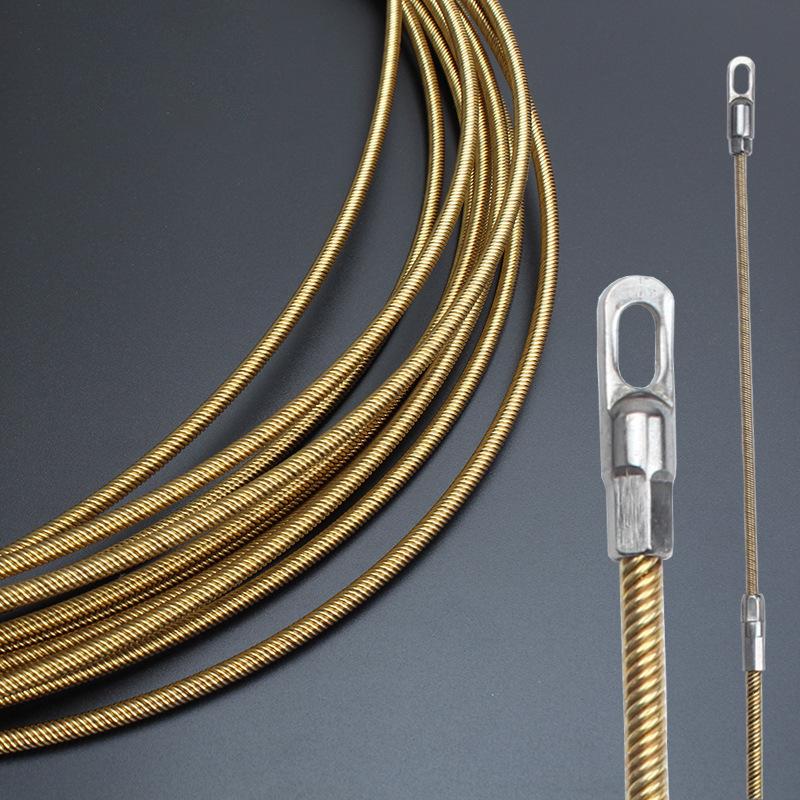 Электрик Инструмент для протяжки стальной проволоки с ручкой с резиновым покрытием для сетевого кабеля и кабелепровода