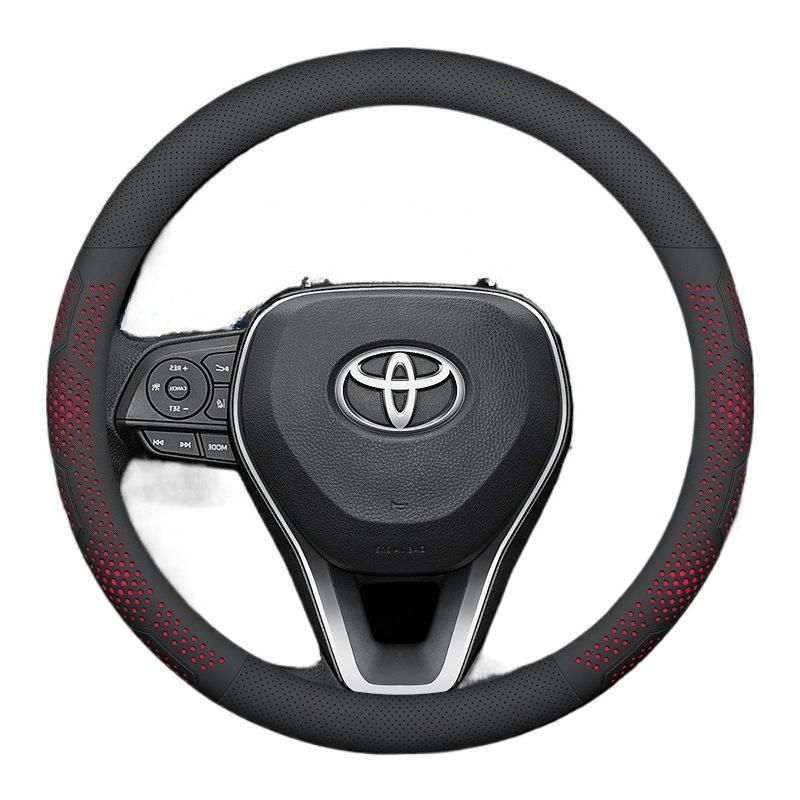 Кожаная накладка на руль автомобиля для Toyota CHR Yaris cross Corolla Camry Rav4 Highlander Sienna Aygo X 2025 2026 Аксессуары