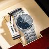 POEDAGAR High Quality Fashion Man Watch Date Week Stainless Steel Men Wristwatch Waterproof Luminous Luxury Men's Quartz Watches