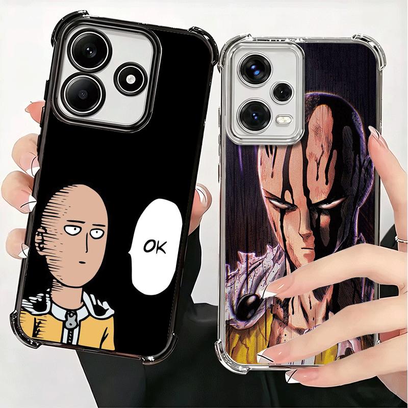 Мягкий чехол для телефона Saitama King из One P-Punch-Man для Xiaomi Redmi Note 14 15 Pro Plus 13 12 11S 11T 5G 10 9S 9 Покрытие Защита от падения Fu