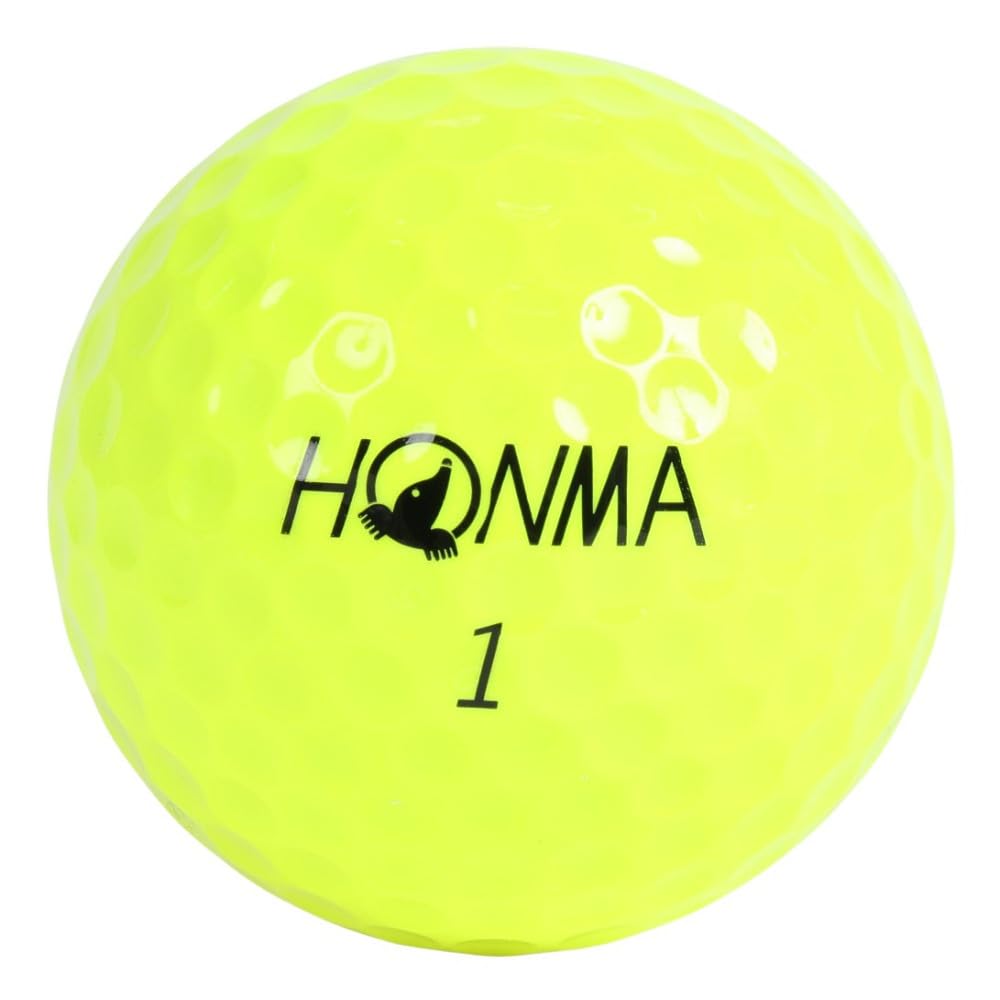 Мяч для гольфа Honma 2024 года, модель 1 дюжина, 12 мячей, белый, желтый, 3 предмета, Tour Spin Distance, мягкий мяч для гольфа TOUR WORLD BT2402 Honma TW-X TW-S HONMA_TW-S_Yellow