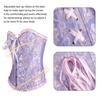Women Corset Tops Off Shoulder Lace Bow Tie Design Regular Fit Shapewear Perfect Figure Lace-up Waist Trainer