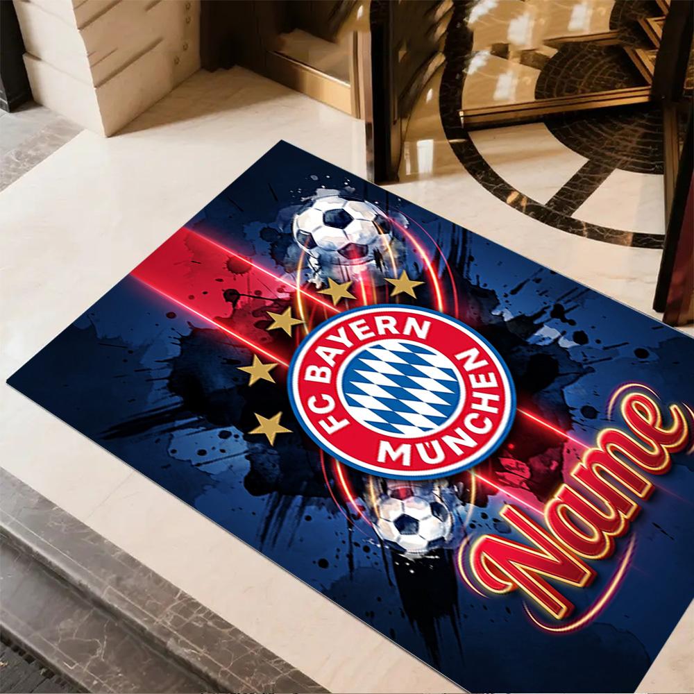 Bayern Munich Soccer Fan Art Floor Rug Office Rug Suitable for Dining Room Dormitory Outdoor Foyer Antislip Carpet Anime Office Decor