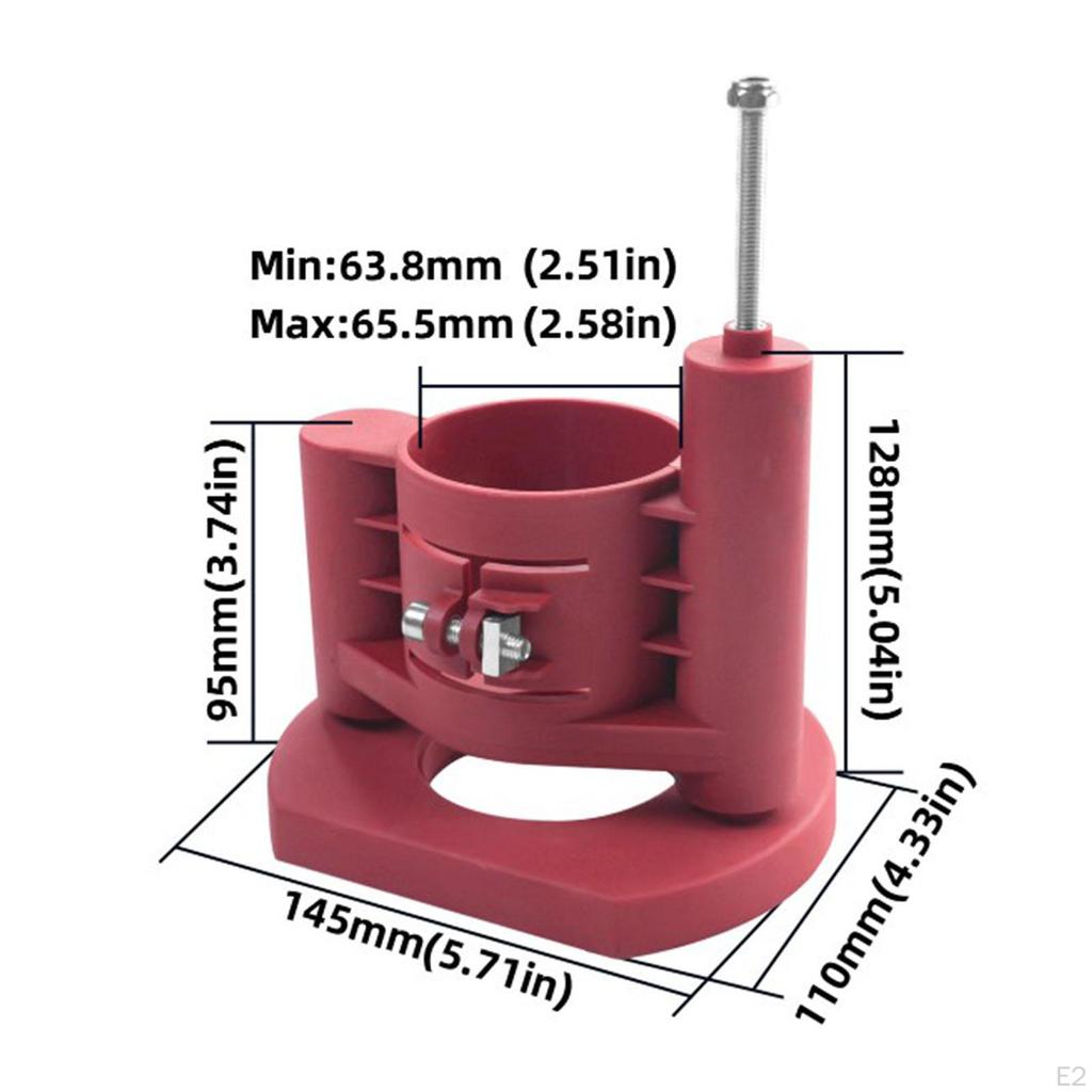 Подъемная база фрезера по дереву, стержень из нержавеющей стали, максимальный ход подъема 46 мм, инструмент для самостоятельного снятия фаски