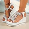 Fashion Woman High Heels Wedge Sandals Trend Anti-slip Platform Fashion Sandals Butterfly Comfortable Shoes for Women Sandalias De Mujer