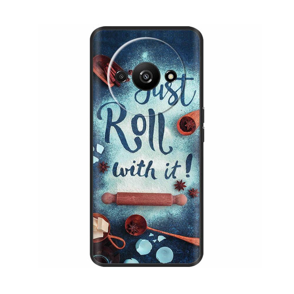 Phone Case For Xiaomi Redmi A3 A3X RedmiA3 Poco C61 PocoC61 Soft Black Silicone Bumper Shockproof Shell Back Cover Carcasa Cases