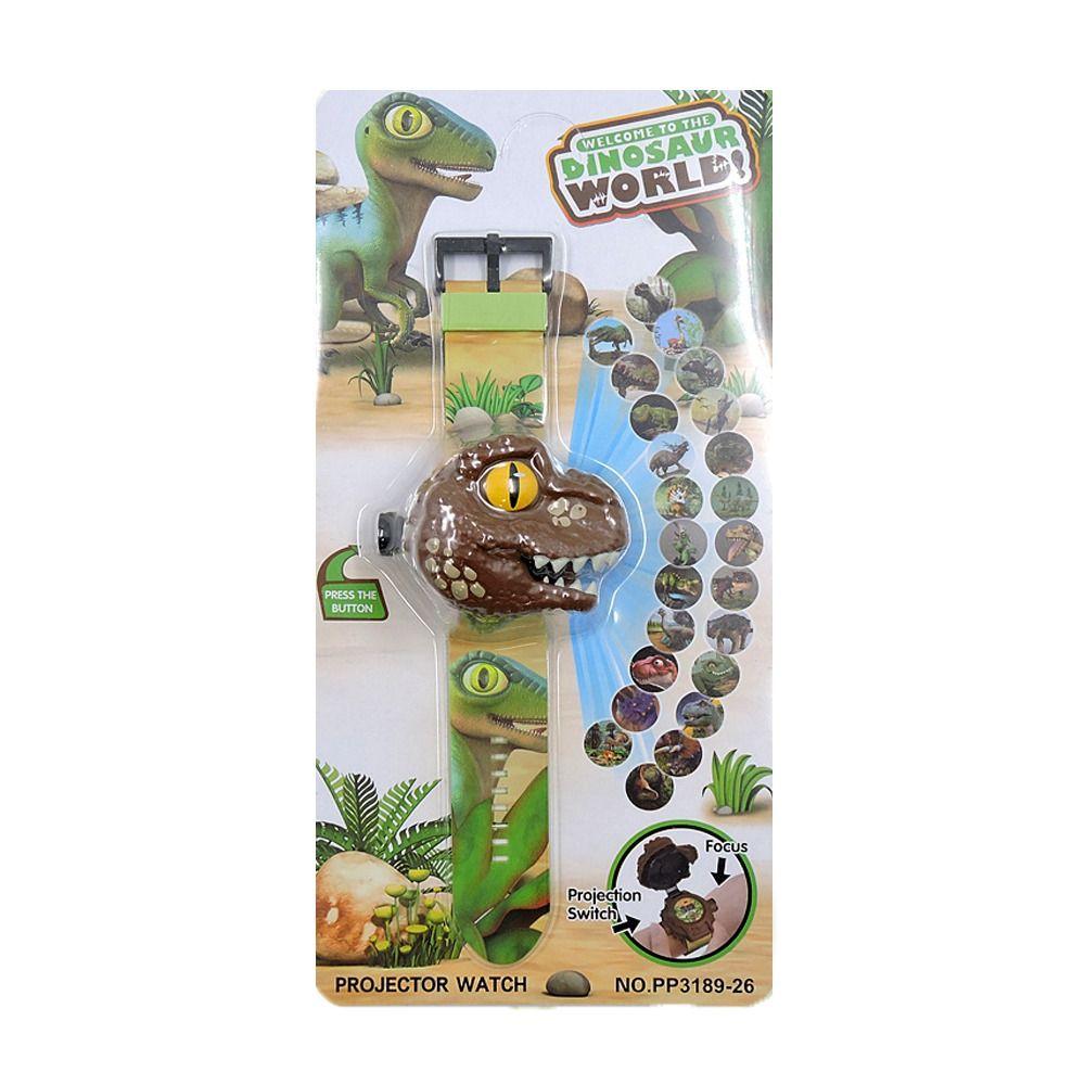 Students Clock LED Educational Toy Digital WristWatch Dinosaur Projection Watch Cartoon Kids Watch