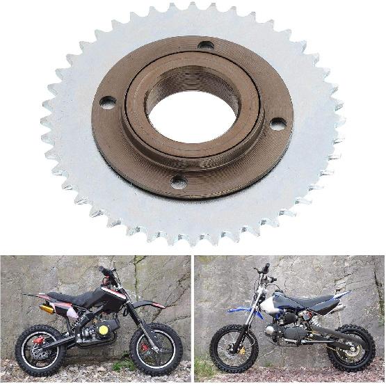 78mm OD 4 Hole Toothless Flywheel T8F 44T 54mm Rear Chain Sprocket Steel Alloy T8F Roller Sprocket Fits for Mini Pocket Gas Scooter ATV