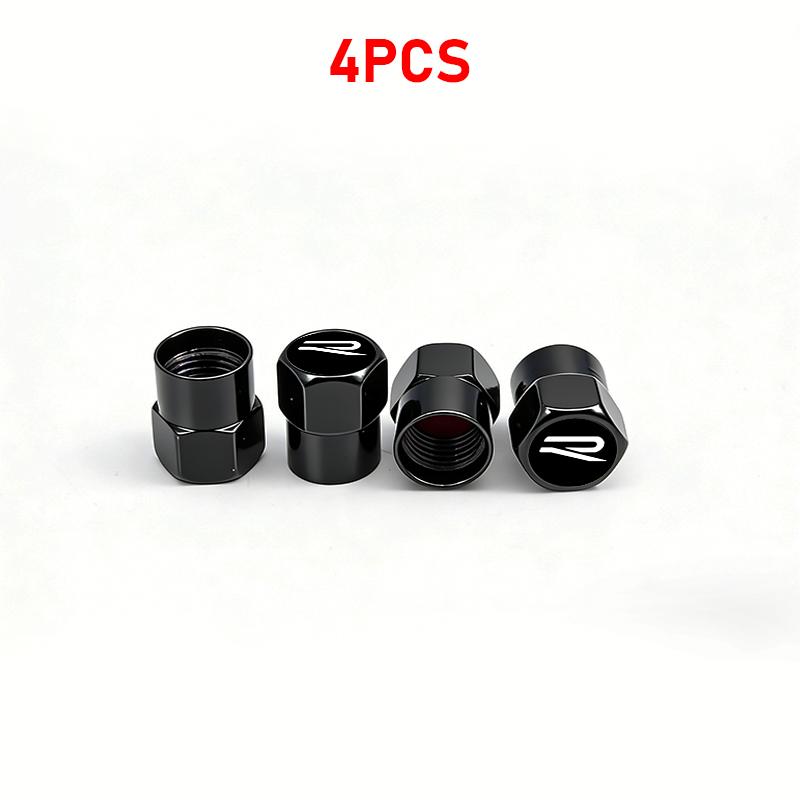 T254Pcs Car Wheel Tire Valve Caps Air Stem Tyre Plug Accessory For Volkswagen VW GTI R Golf 5 7 6 4 Polo Tiguan Passat Jetta Lavida