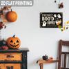 Funny Coffee Bar Wall Art Sign 2D Flat Ghost Themed Hanging Plaque Cafe Retro Coffee Sign  Entryway