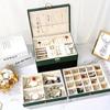 3-layer Drawer Type Jewelry Storage Box, Desktop Lockable Finishing Storage Container For Jewelry Earrings Rings Necklaces Bracelets Pendants