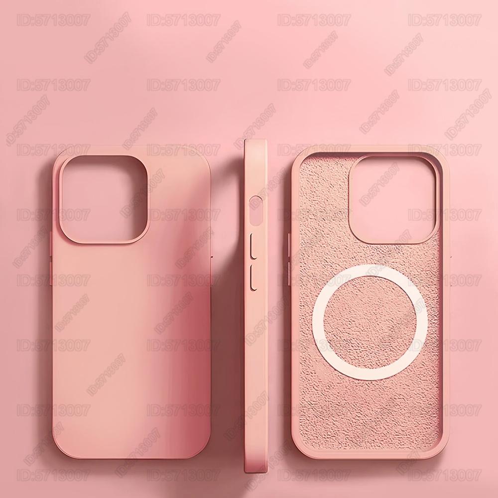 Magnetic Liquid Silicone Shockproof Case For For Iphone 16 15 14 13 12 11 Pro Max 16 Plus For Magsafe Wireless Charge Cover